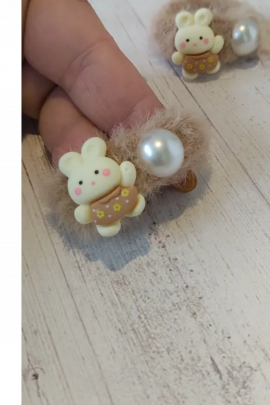 Резинки для волос меховые 60219 2шт