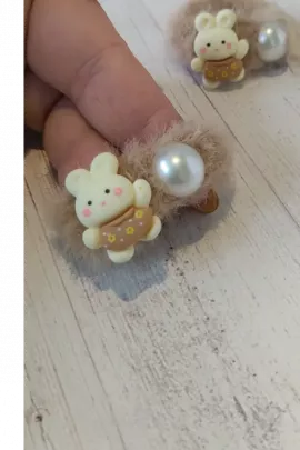 Резинки для волос меховые 60219 2шт