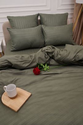 Пододеяльник Микрофибра Страйп - Хаки