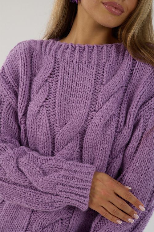 Джемпер женский 722738 лавандовый последний размер