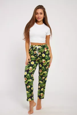 Брюки женские 8-031у (монстера)