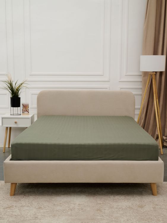 Простыня Микрофибра Страйп - Хаки