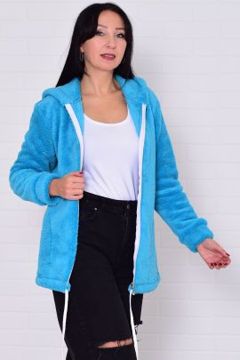 Толстовка женская 6-204д (бирюза)