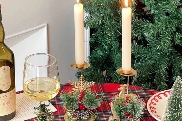 Новогодний подсвечник