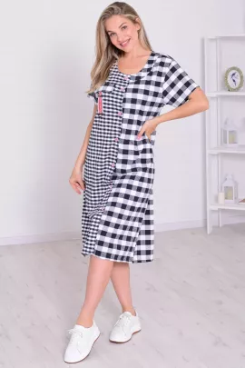 Халат женский 3-214 (крупная клетка)