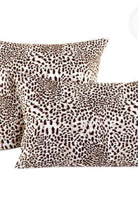 Трикотажная наволочка на молнии Леопард 258 70х70 258