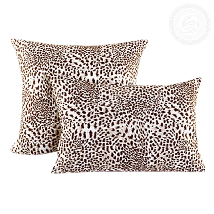 Трикотажная наволочка на молнии Леопард 258 70х70 258