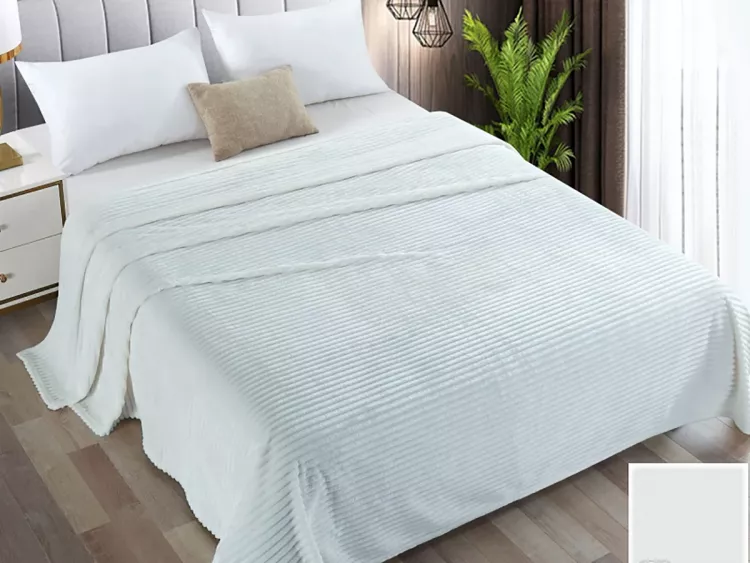 Вертикаль(пломбир) плед велсофт