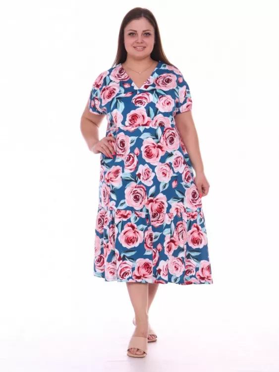 Платье Милания индиго последний размер