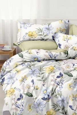 Постельное белье поплин эксклюзив на молнии - Цветочные мотивы