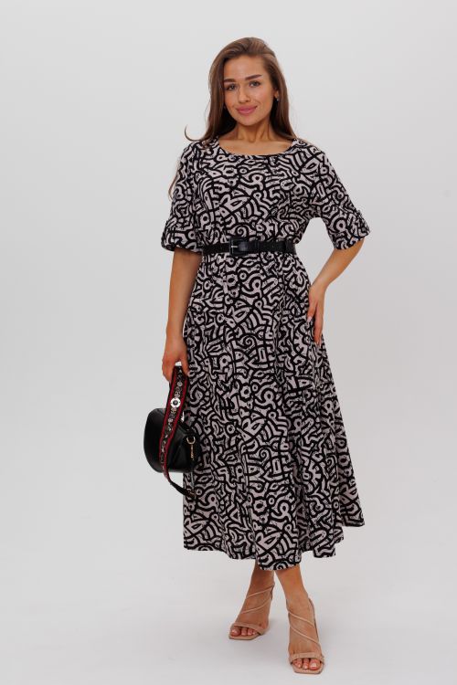 Платье Таисия коричневый последний размер