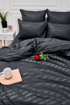 Пододеяльник Микрофибра Страйп - Серый