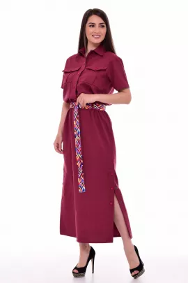 *Платье женское Ф-1-65а (пунцовый)
