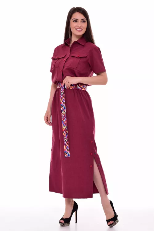 *Платье женское Ф-1-65а (пунцовый)
