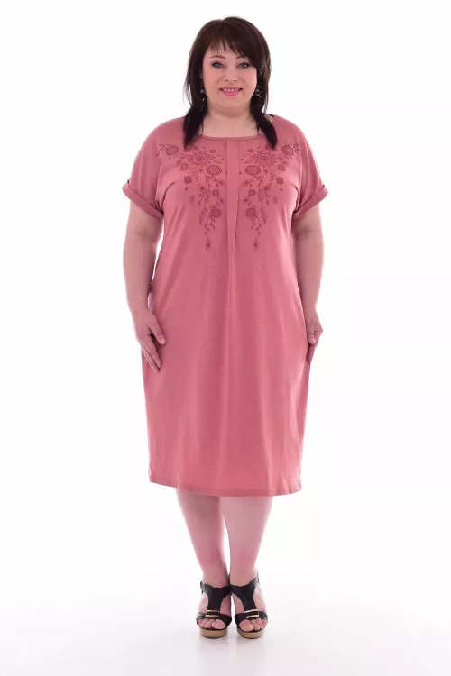 Платье женское 4-67 (сухая роза)