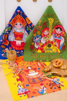 Набор кухонных полотенец Матрешки