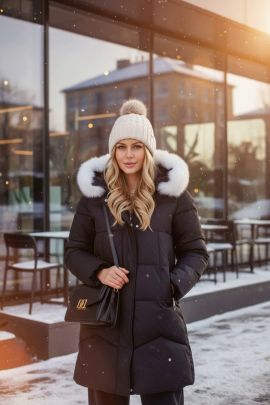 Зимняя куртка с меховой опушкой, арт. 28119-1
