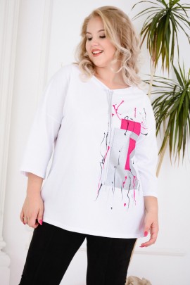 Футболка 4443 белый последний размер