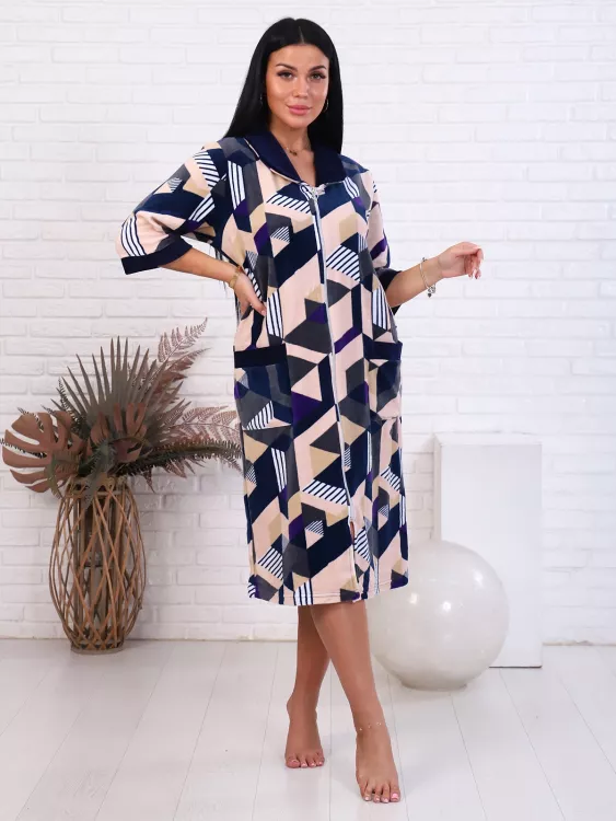 Халат Ребус (фиолетовый)