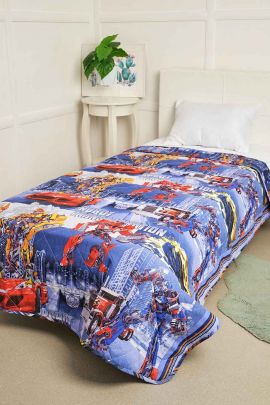 Покрывало бязь с детским рисунком - 15 - Роботы