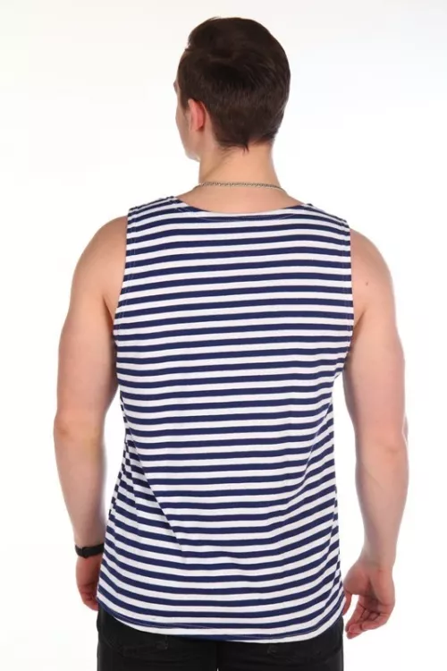 Майка-тельняшка ГОСТ темно-синяя полоса
