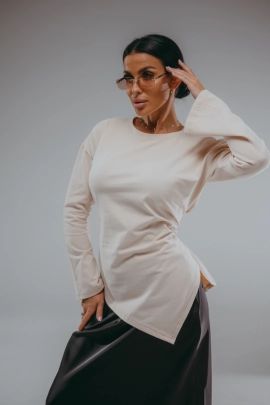 Бренда лонгслив женский (бежевый)