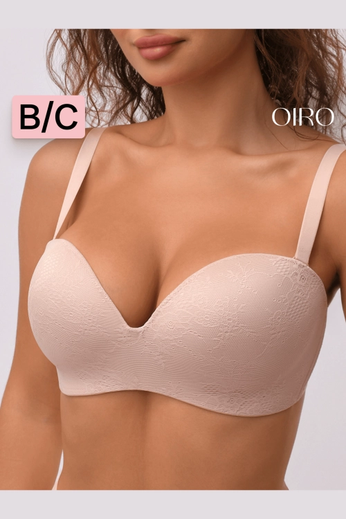 Бюстгальтер балконет OIRO без косточек Snowdrop 1317006