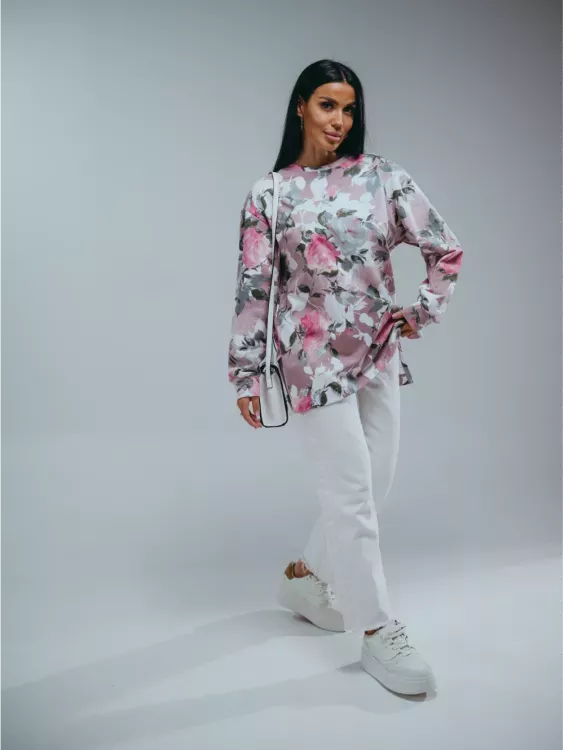 Свитшот Розочка 1 пудра последний размер