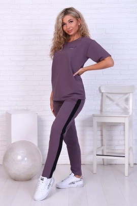 Костюм женский 5-316а (кофейно-серый)