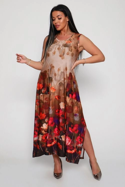 Сарафан Искушение бежевый последний размер