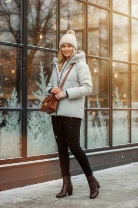 Теплая куртка с капюшоном арт.3052